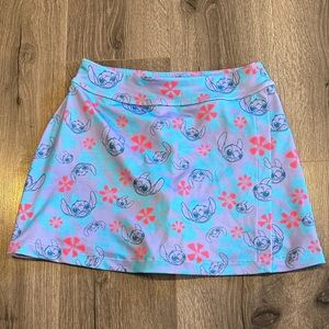 🩷Disney Disneyland Blue and Purple Stitch Skater Swim Everyday Use Skirt Skort